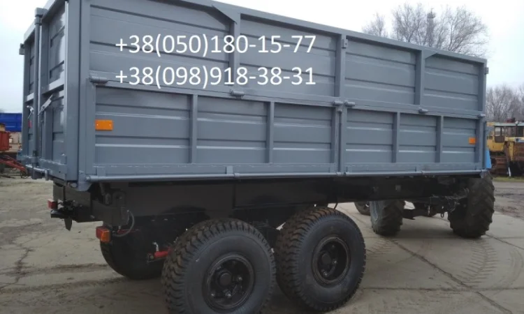 Прицеп тракторный НТС -12 с гидравлическим стояночным тормозом - фото № 2