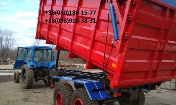 Прицеп тракторный с ГИДРОБОРТОМ 2ПТС-16. В наличии - фото № 1