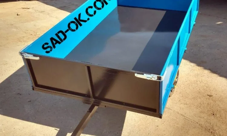 Прицеп причеп причіп одноосный Садок. Откидной. От Производителя - фото № 1