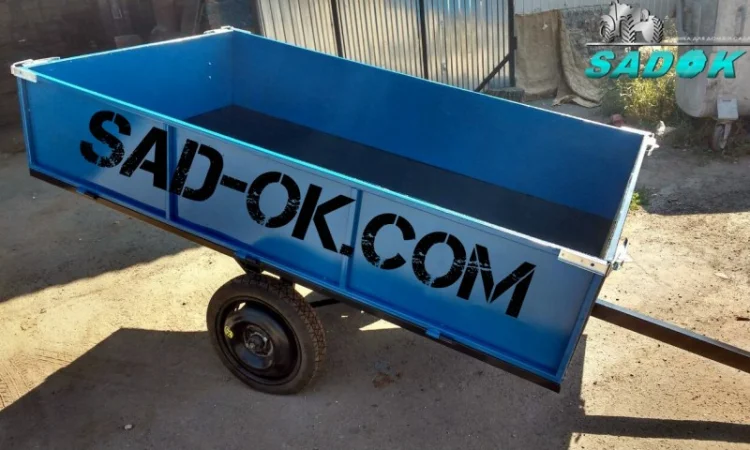 Прицеп причеп причіп одноосный Садок. Откидной. От Производителя - фото № 4