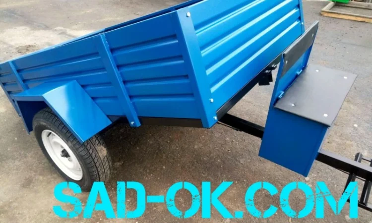 Лучший Прицеп мотоблочный. Для мотоблока. САМОСВАЛ - фото № 1