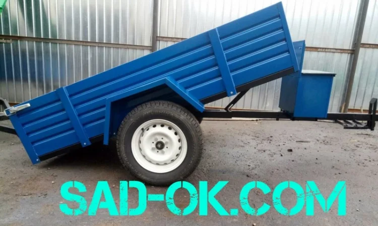 Лучший Прицеп мотоблочный. Для мотоблока. САМОСВАЛ - фото № 4