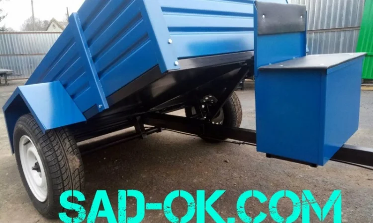 Лучший Прицеп мотоблочный. Для мотоблока. САМОСВАЛ - фото № 5