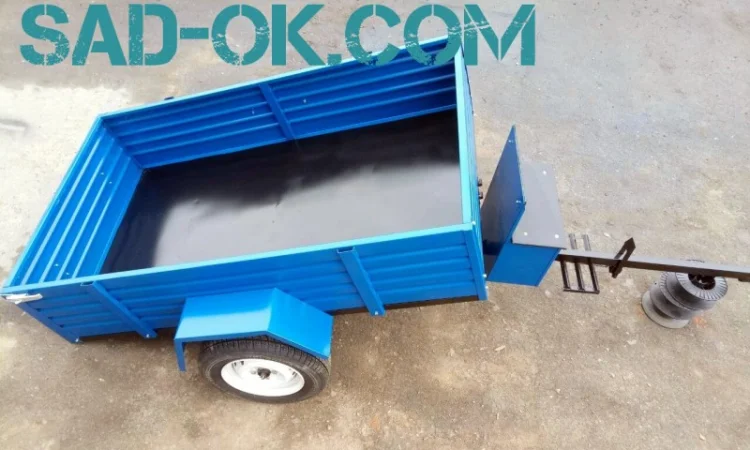 Лучший Прицеп мотоблочный. Для мотоблока. САМОСВАЛ - фото № 8