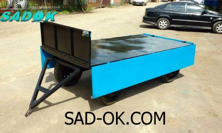 Тракторный Прицеп причіп двухосный Садок. Груз до 3 т. Откидной. Поворотный - фото № 4