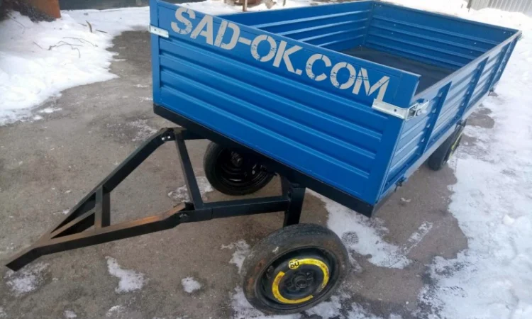 Прицеп причеп причіп двухосный Садок. Груз до 3 т. Откидной. Поворотный - фото № 1