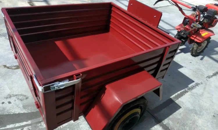 Прицеп Садок для мотоблока. 1, 25 х 1, 10 м. С тормозами - фото № 11