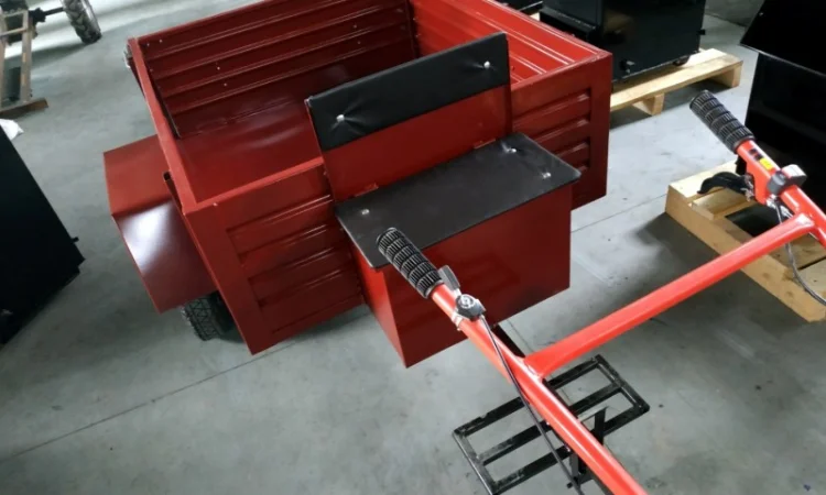 Прицеп Садок для мотоблока. 1, 25 х 1, 10 м. С тормозами - фото № 14