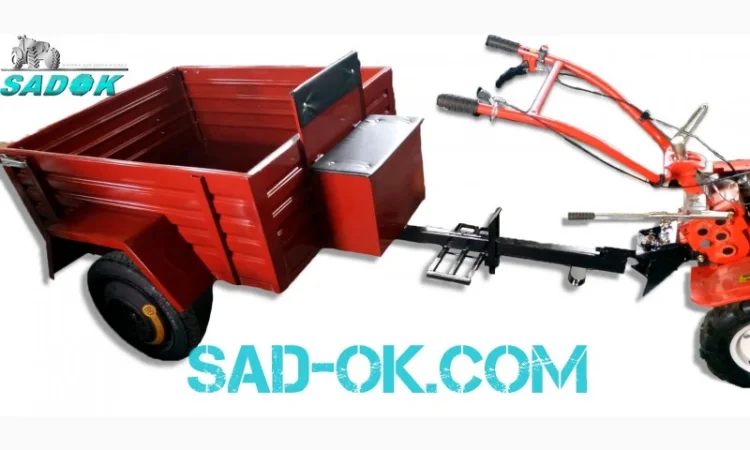 Прицеп Садок для мотоблока. 1, 25 х 1, 10 м. С тормозами - фото № 7