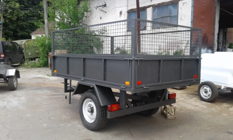 Прицеп одноосный для мини - трактора - фото № 2