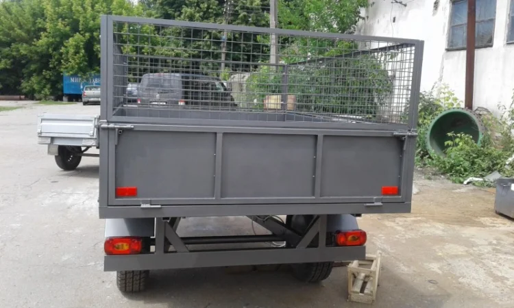 Прицеп одноосный для мини - трактора - фото № 4