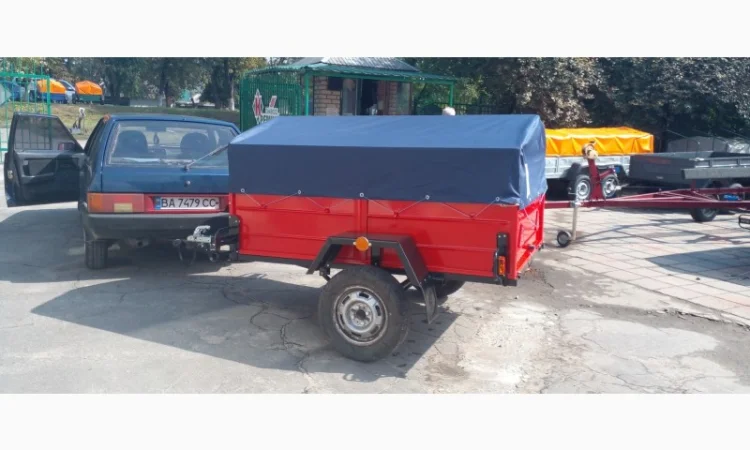 Легковой новый одноосный прицеп Лев 20 - фото № 5