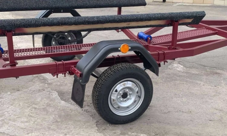 Новй легковой прицеп Лев под Катер - фото № 4