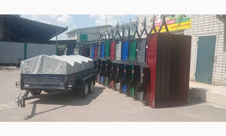 Новый леговой двухосный прцеп от производителя - фото № 1