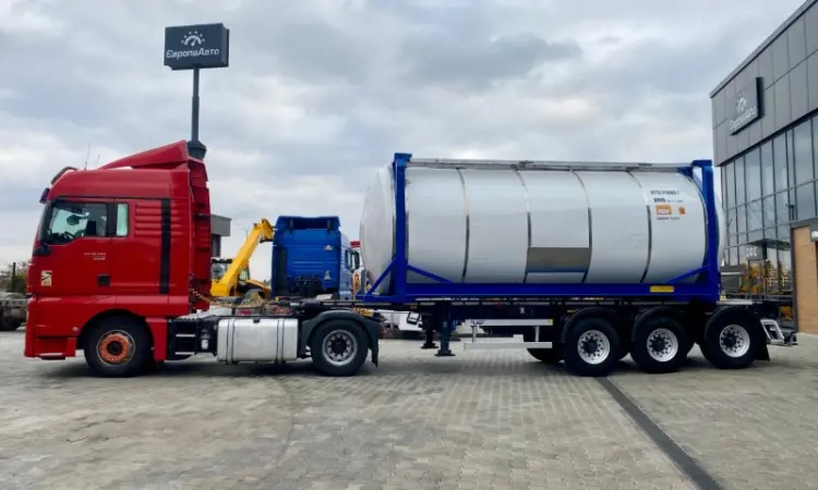 Ізотермічний танк контейнер з паровим підігрівом Van Hool Tank Container -2003 рік - фото № 1