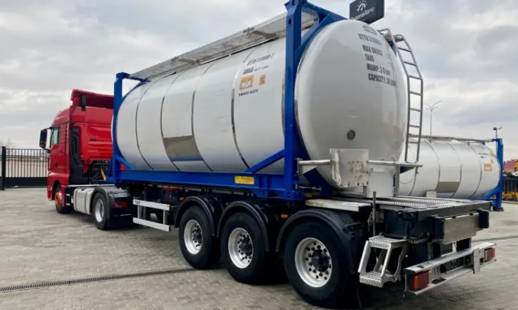 Ізотермічний танк контейнер з паровим підігрівом Van Hool Tank Container -2003 рік - фото № 4