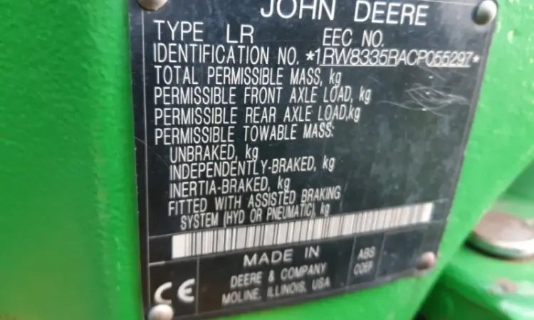 Трактор John Deere 8335R - фото № 9