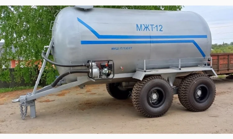 Бочка МЖТ12 з бензиновою помпою для води та КАС та пожежогасіння - фото № 1