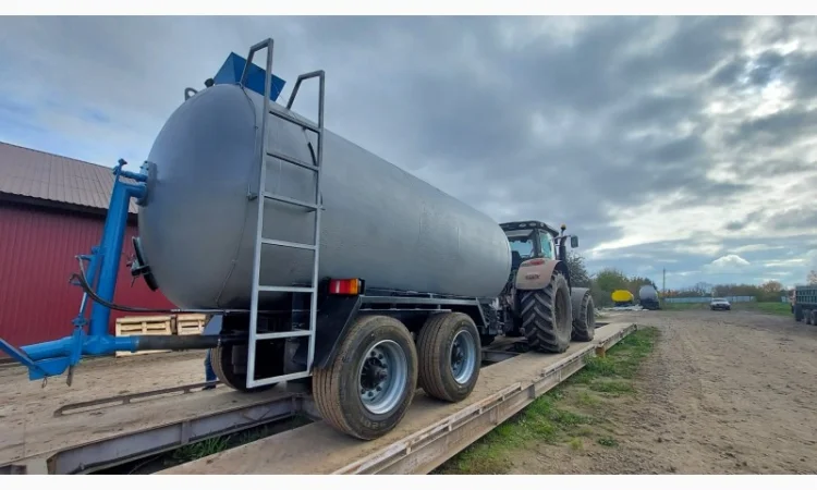 Бочка МЖТ-16 на пневмоподвеске с мешалкой для жидкого навоза - фото № 3