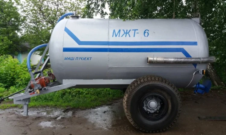 Бочка МЖТ-6 для навоза, воды или КАС собственного производства - фото № 1