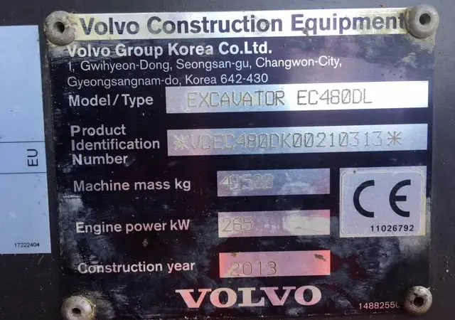 Гусеничный экскаватор Volvo EC480DL - фото № 17