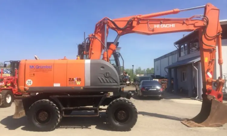 Колесный экскаватор HITACHI ZX170W 2007 г - фото № 3