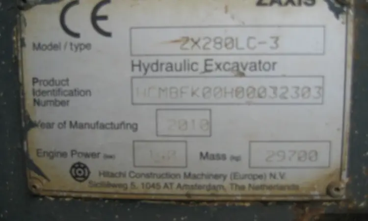 Гусеничный экскаватор 2010 HITACHI ZX280 LC-3 - фото № 7