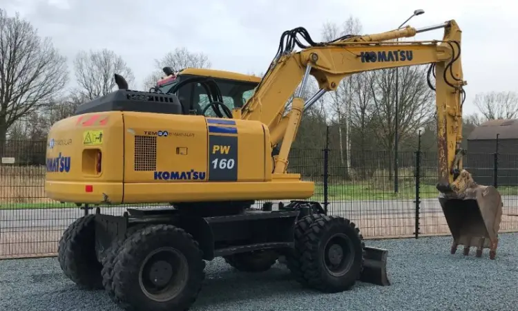Колесный экскаватор Komatsu PW 160-7 - фото № 6