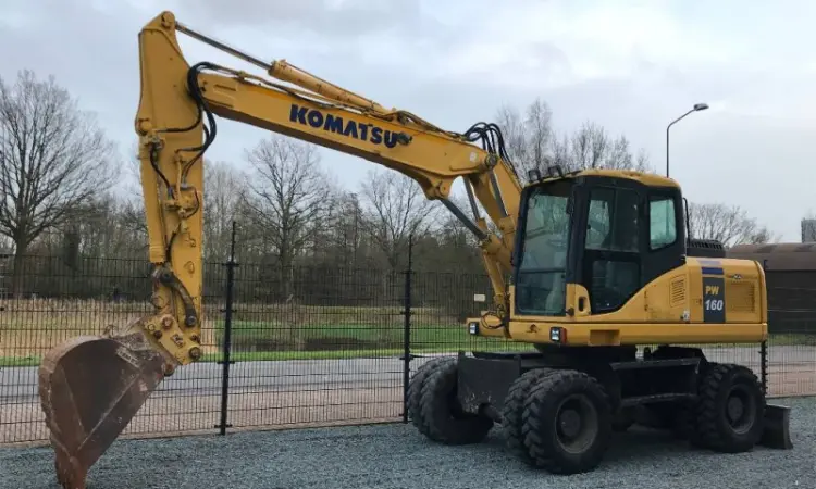 Колесный экскаватор Komatsu PW 160-7 - фото № 8