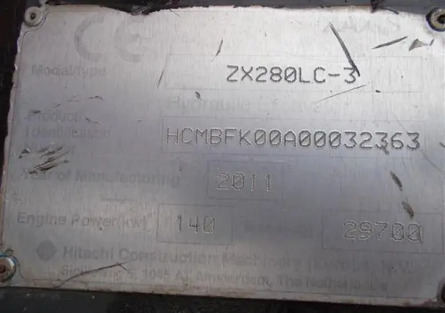 Гусеничный экскаватор Hitachi ZX280LC-3 - фото № 4