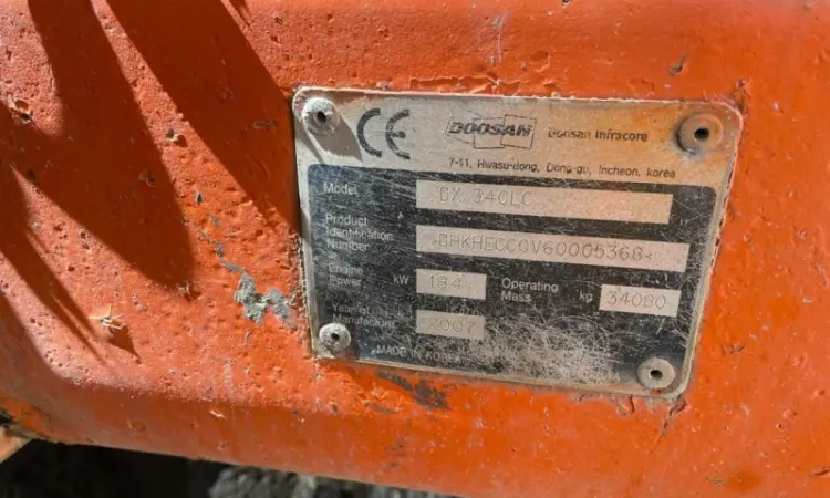 Гусеничный экскаватор Doosan DX 340 LC - фото № 3