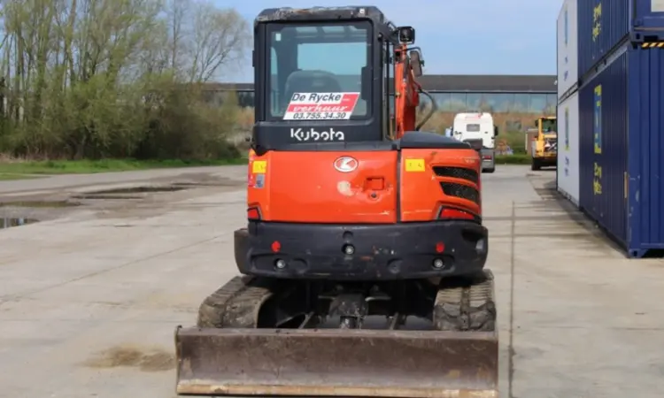 Мини-экскаватор Kubota U 48-4. Мини-экскаватор б/у - фото № 5