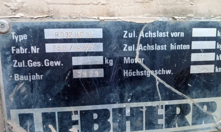 Гусеничний екскаватор Libherr R932 HDSL - фото № 4