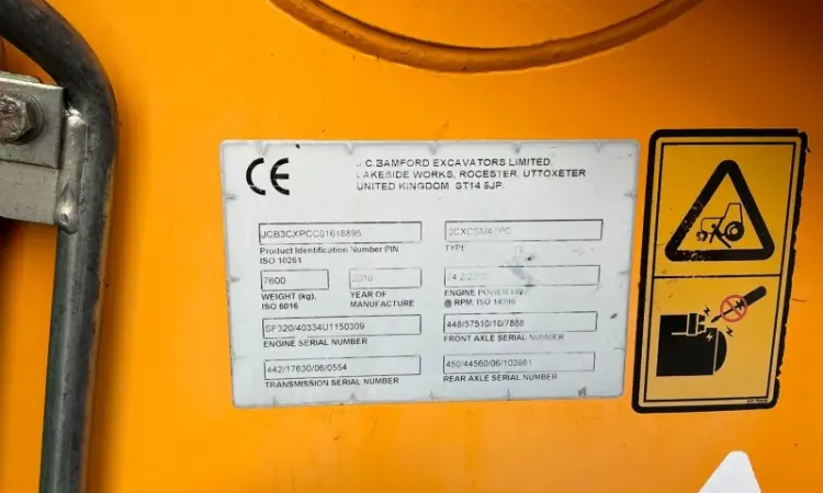JCB 3CX Contractor 2010 рік - фото № 14