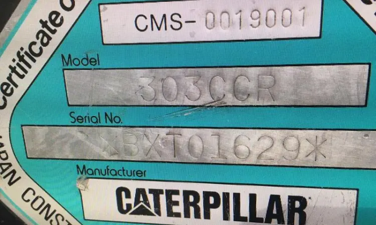 Мини-экскаватор Caterpillar 303C CR 2007 года - фото № 7