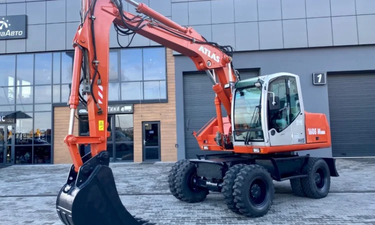 Колісний повноповоротний ескаватор Atlas 1605M - 2007 рік - фото № 1