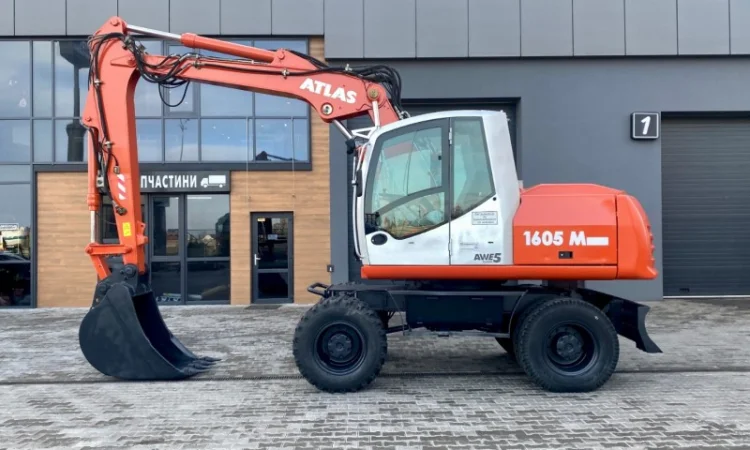 Колісний повноповоротний ескаватор Atlas 1605M - 2007 рік - фото № 13