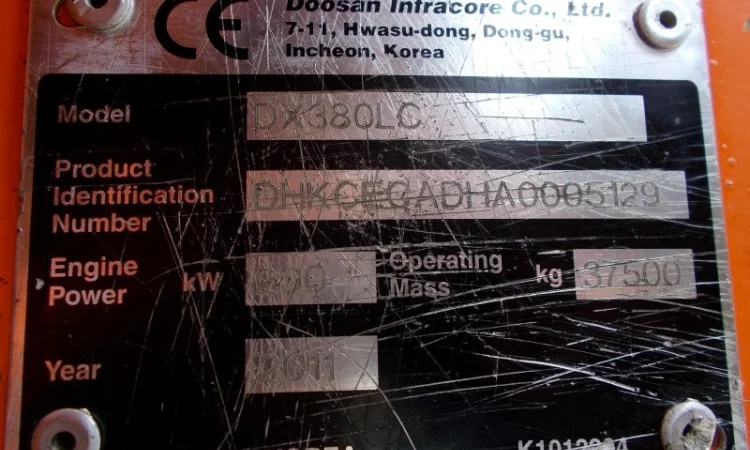 Doosan DX380LC экскаватор - фото № 10
