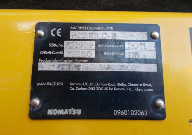 Гусеничный экскаватор Komatsu PC210LC-8 - фото № 7