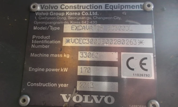 Гусеничный экскаватор Volvo EC300DL - фото № 7