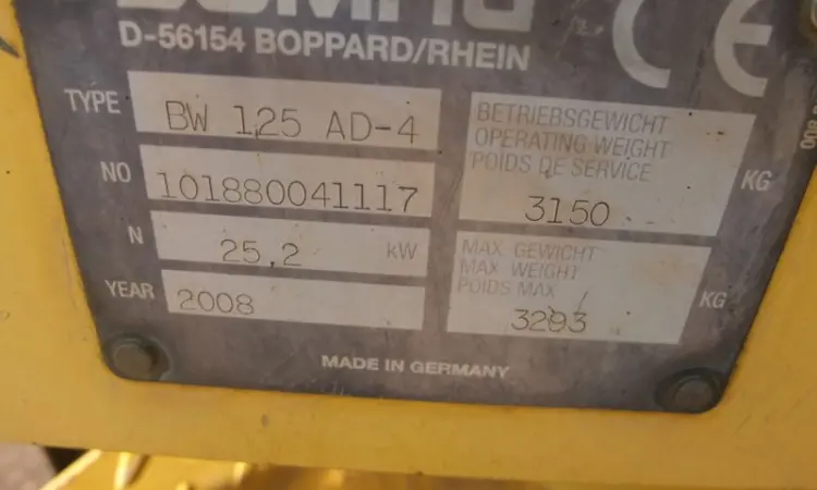 Комбинированный каток Bomag BW125 - фото № 2