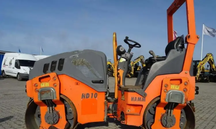 Тандемный каток Hamm HD 10 VV. Строительная техника б/у - фото № 5
