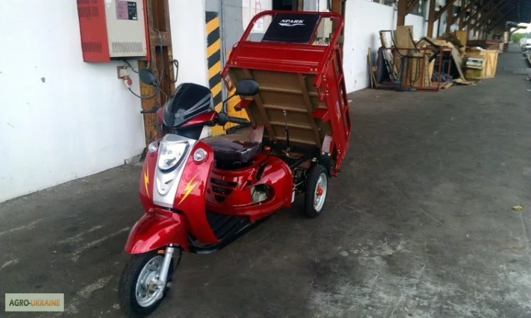 Грузовой мотоцикл (муравей) Spark SP110 TR-4. Самосвал. 260 кг - фото № 7