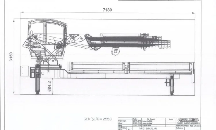 Кран-манипулятор ASK 45 Ton/M L4+2/5+2 Aselkon - фото № 1