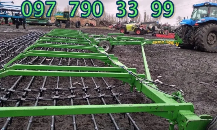 Борона зубова широкозахватна напівпричіпна БШЗН від виробника - фото № 1