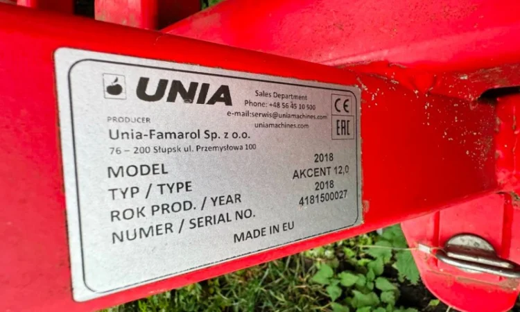 Пружинна борона UNIA AKCENT 12.0 - фото № 4