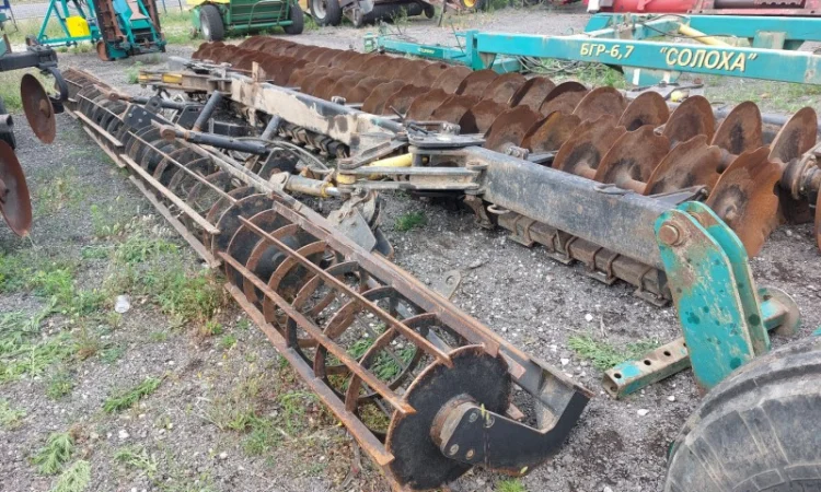 Борона причєпна дискова важка БГР-6.7 Солоха з катком Галєщіна - фото № 7