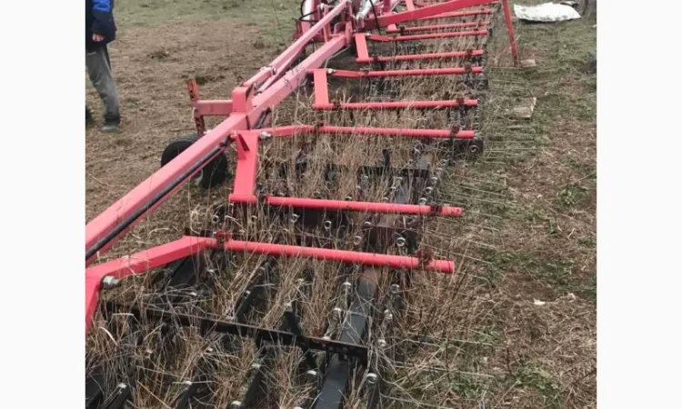 Борона пружинна штрігельна легка QUIVOGNE – 12м (Б/У) - фото № 2