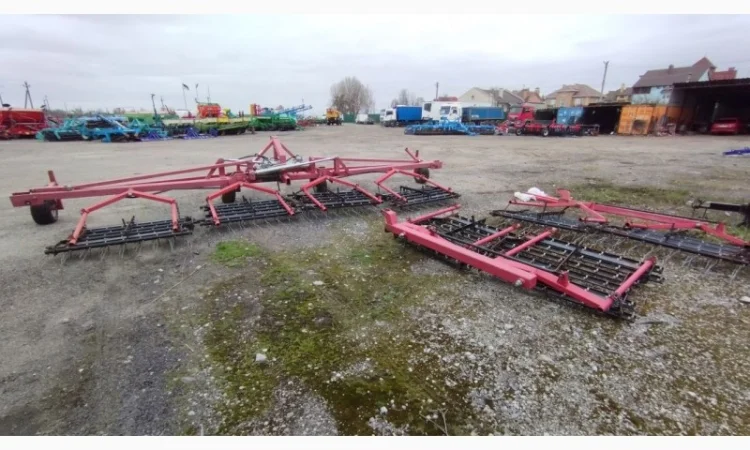 Борона пружинна штрігельна легка QUIVOGNE – 12м (Б/У) - фото № 6