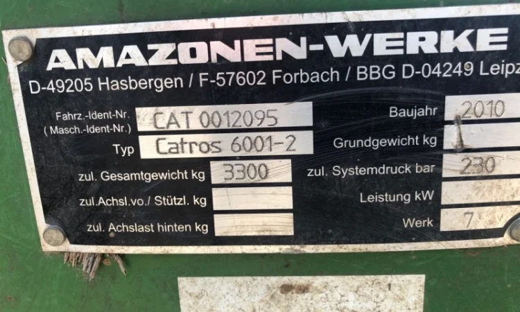 Дискатор Амазоне Катрос 6001-2 - фото № 2